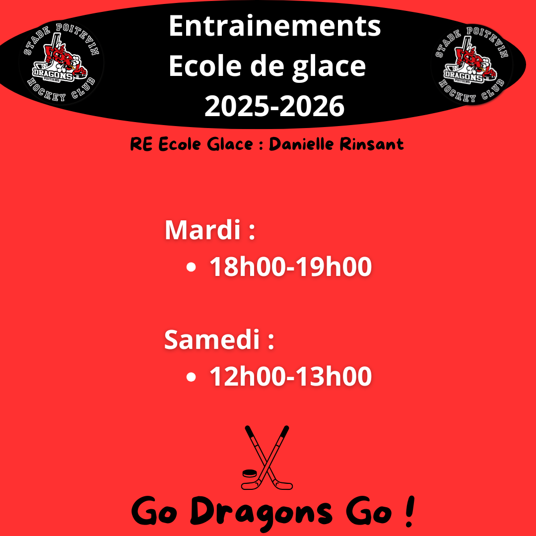 Stade Poitevin Hockey Club - 1 HORAIRES ECOLE GLACE 2025 26